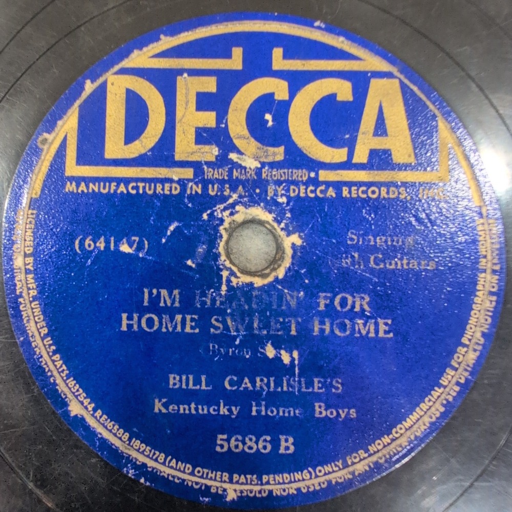 Bill Carlisle Kentucky Home Boys Decca 5686 If Jesus Should Come 78 RPM Record - Picture 2 of 4